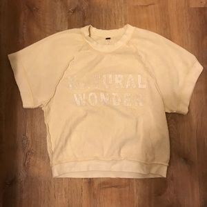 Free People Short Sleeve Sweatshirt
